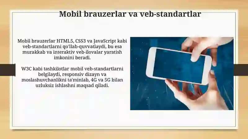 Mobil Internet texnologiyalari 3