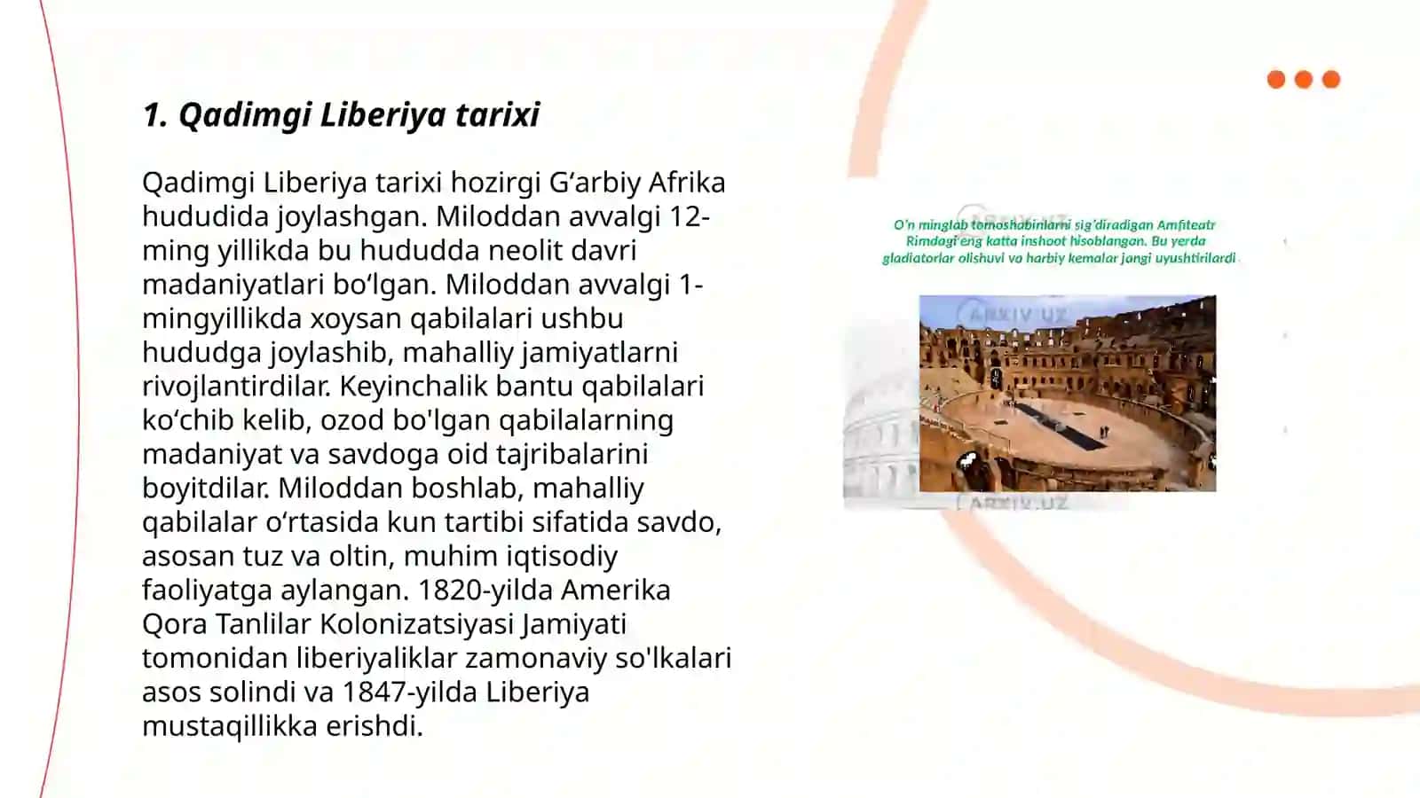 Qadimgi Liberiya va Kaloxida davlati 3