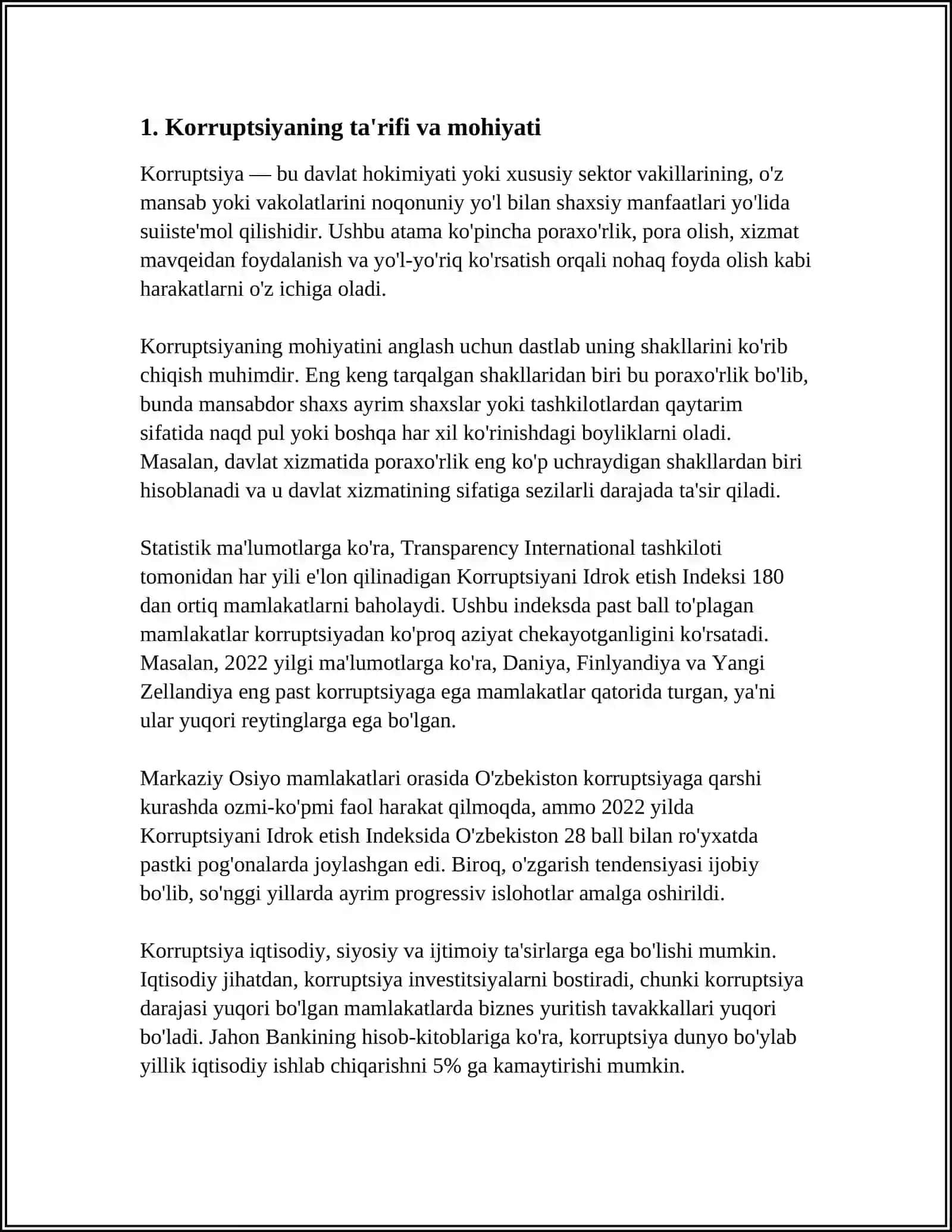 KORUPSIYANI MOXIYATI VA UNING OQIBATLARI 3