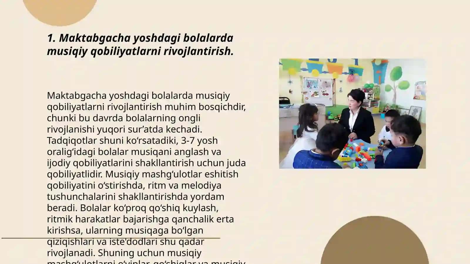 Maktabgacha yoshdagi bolalarning musiqiy faoliyati mazmuni 3