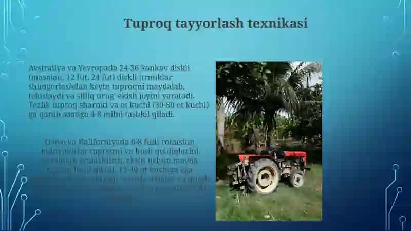 Tuproq tayyorlash texnikasi 3