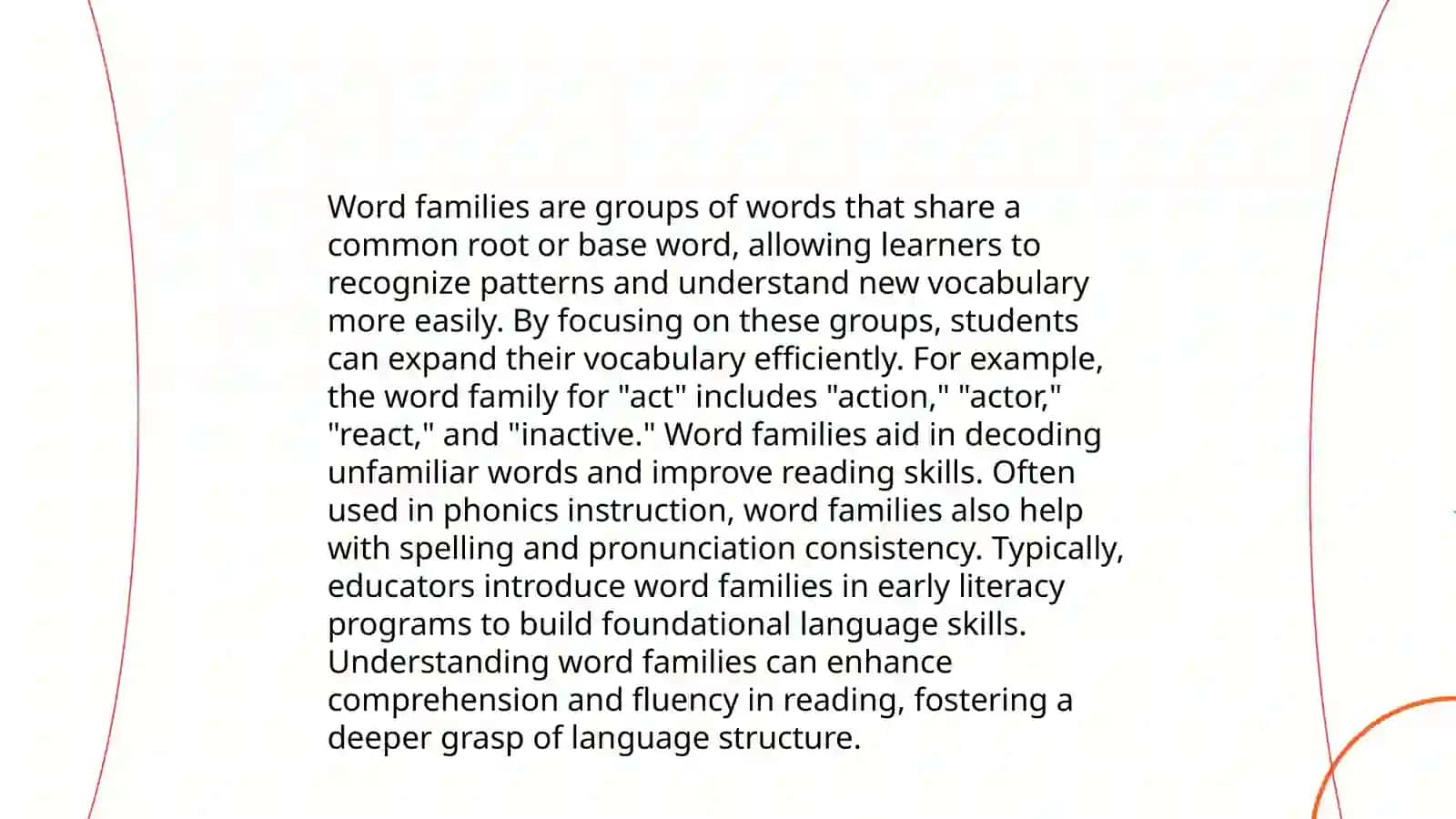 Word families and multi_ group words 3