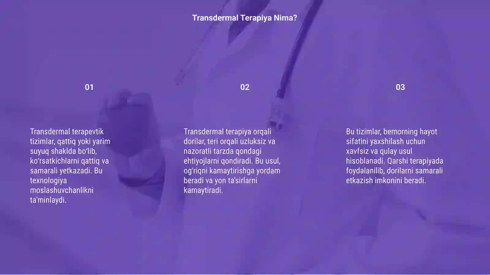 Transdermal terapevtik tizimlar 3