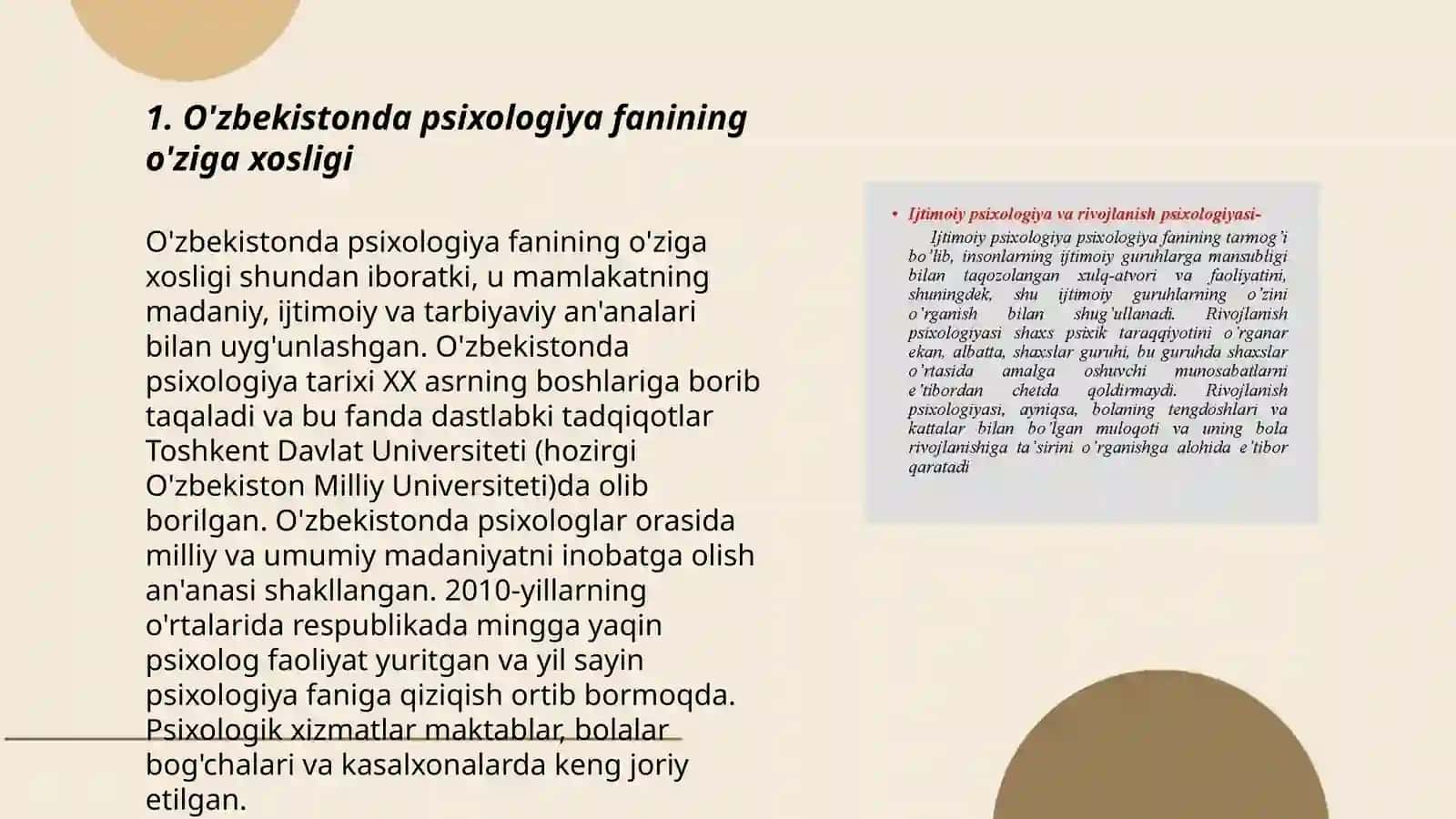 O'zbekistonda pisixalogiya fanning rivojlanish tarixi 3