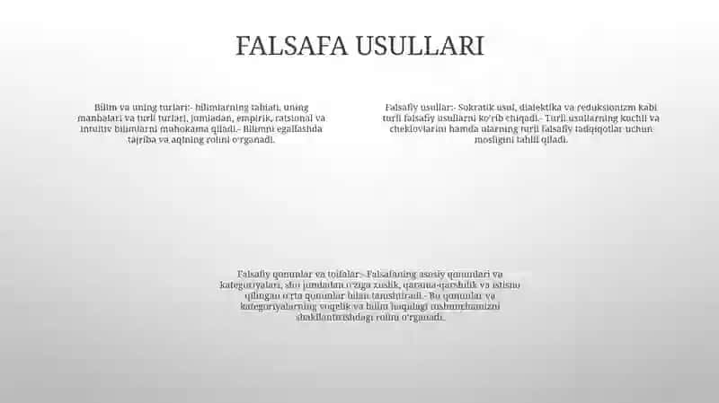 Falsafaning Metod, Qonun Va Kategoriyalari 3