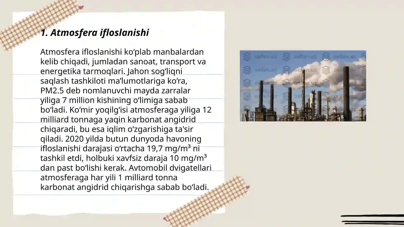 Zamonaviy ekalogik muammolar 3