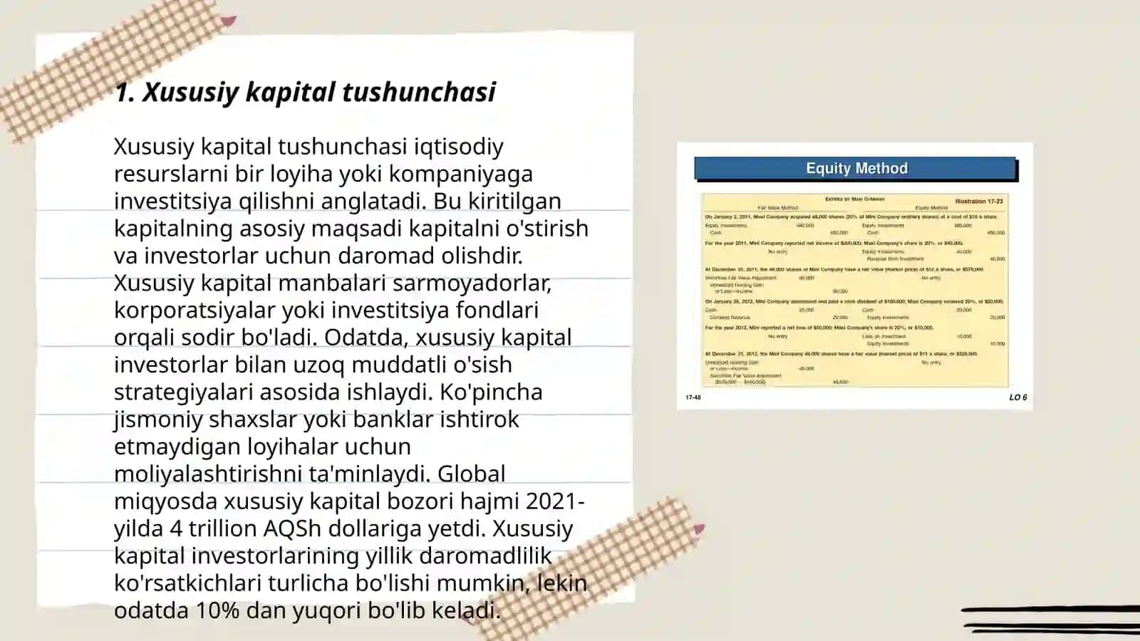 Xususiy kapital hisobi 3