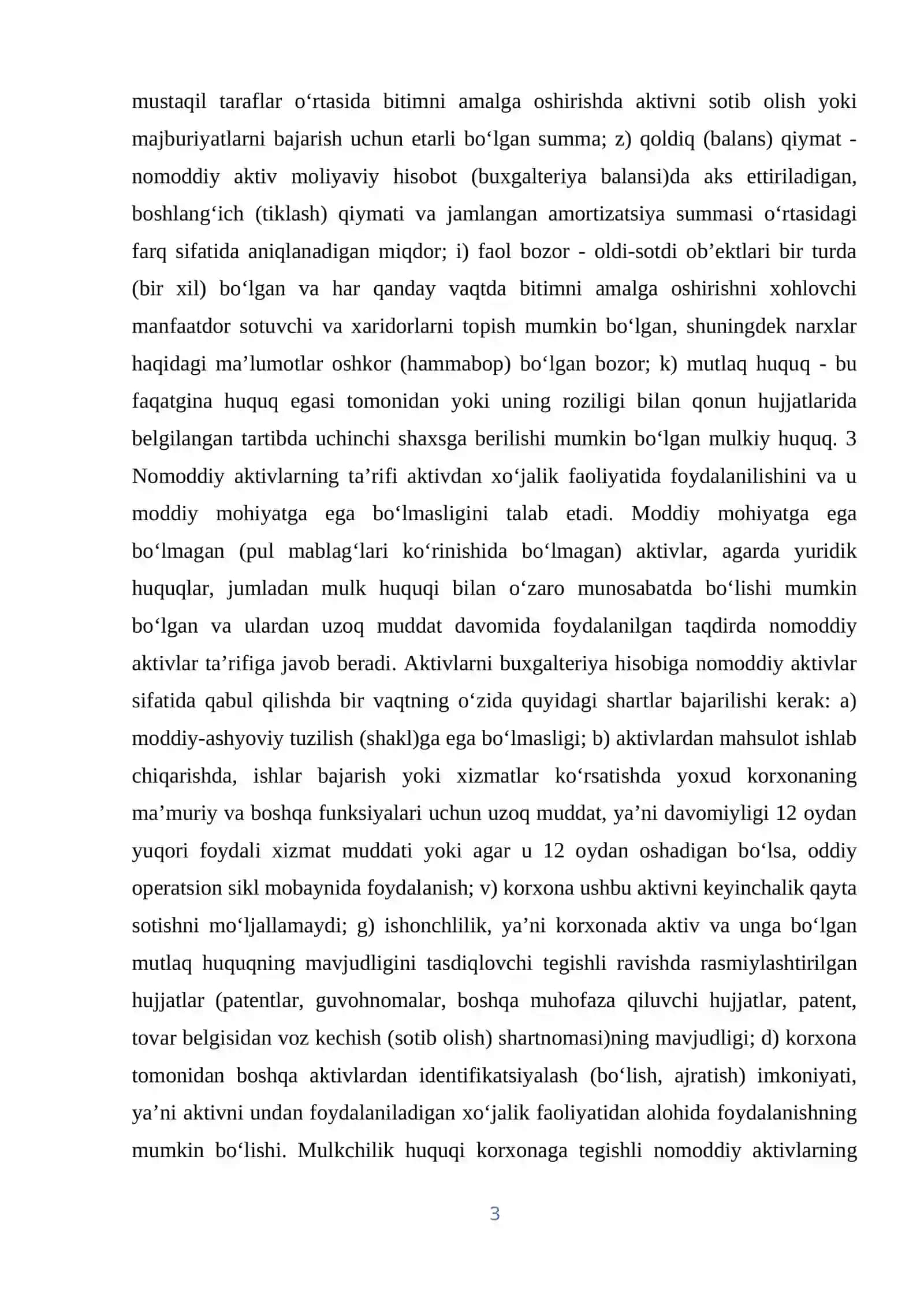 NOMODDIY AKTIVLARNI QAYTA BAHOLASH 3