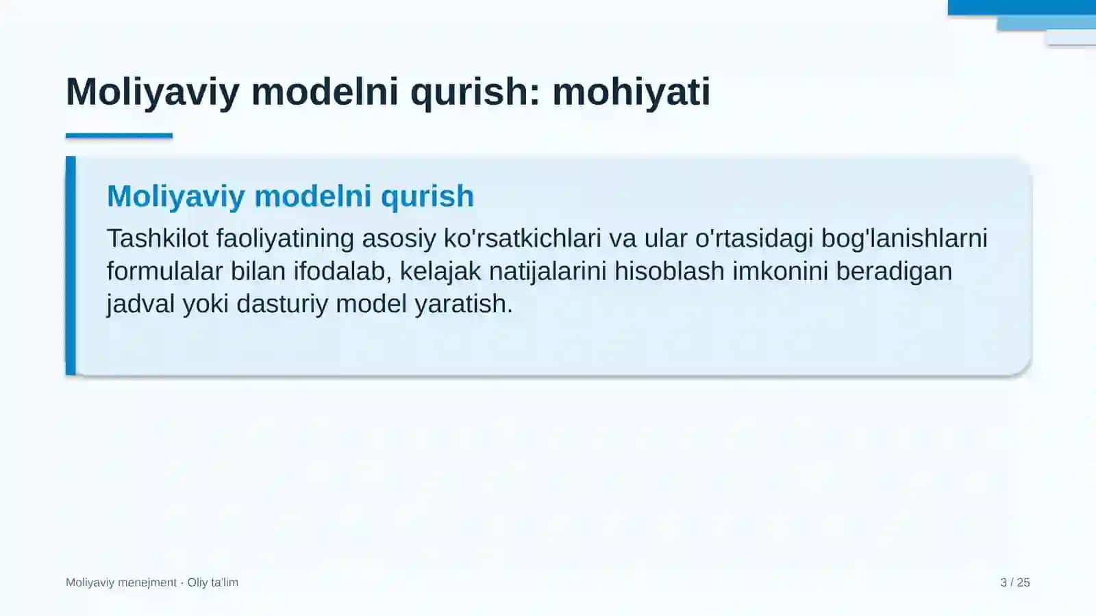 gaz quvurlari qurilishida moliyaviy modelni qurish 7506 3
