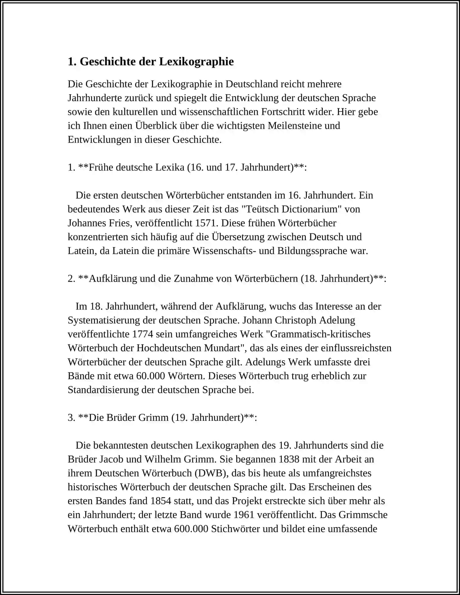 LEXIKOGRAPHIE ALS WISSENSCHAFT DER WÖRTER 3