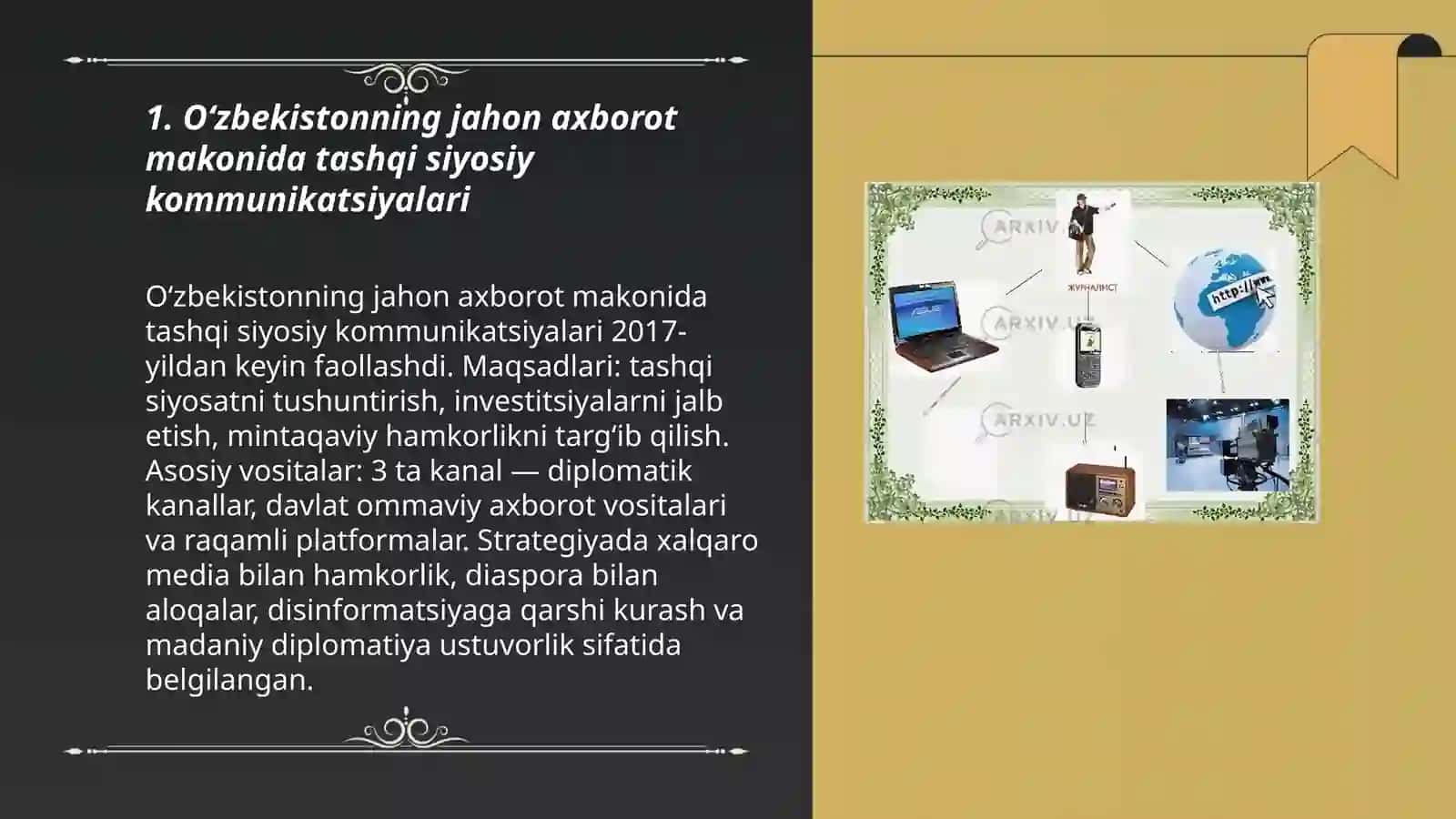 Oʻzbekiston jahon axborot makonidagi roli 3