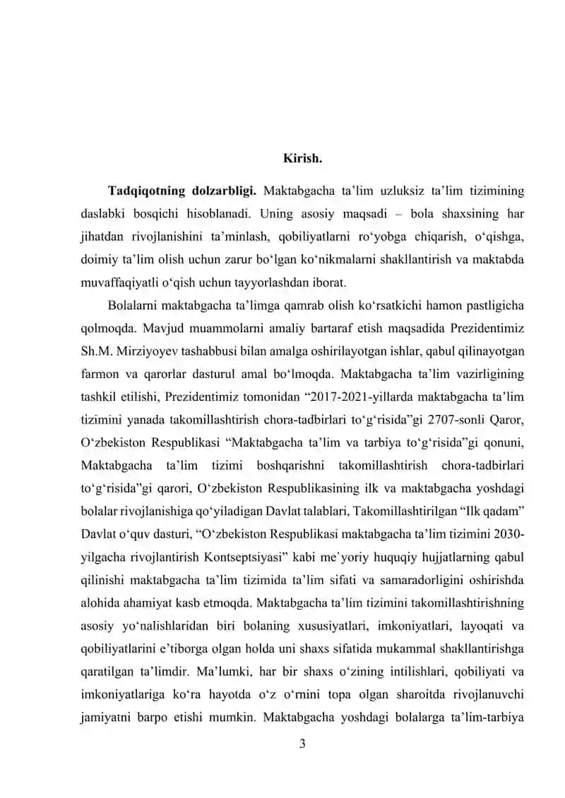 MAKTABGACHA TA’LIM TARBIYANI TASHKIL ETISH TEXNOLOGIYASI 3