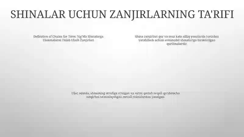 Yig'Ma Shinalarga Ulanmalarni Tnlab Ulash Zanjirlari 3