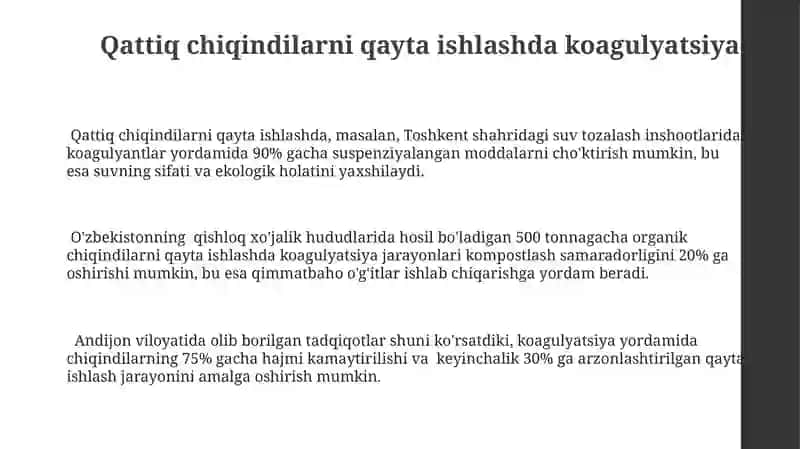 Koagulyatsiya jarayonlari 3