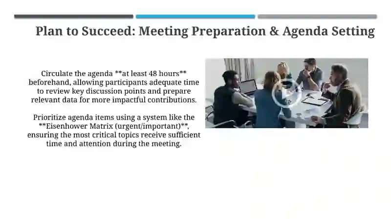 Meeting Preparation & Agenda Setting 3