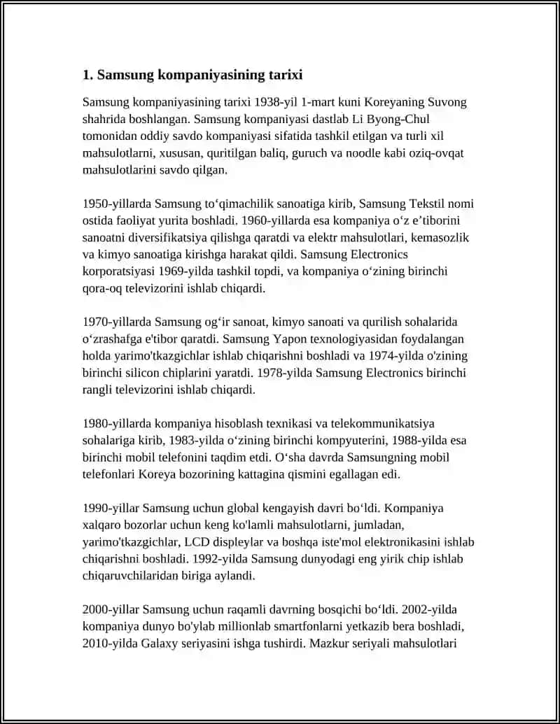 SAMSUNG KOMPANIYASI 3