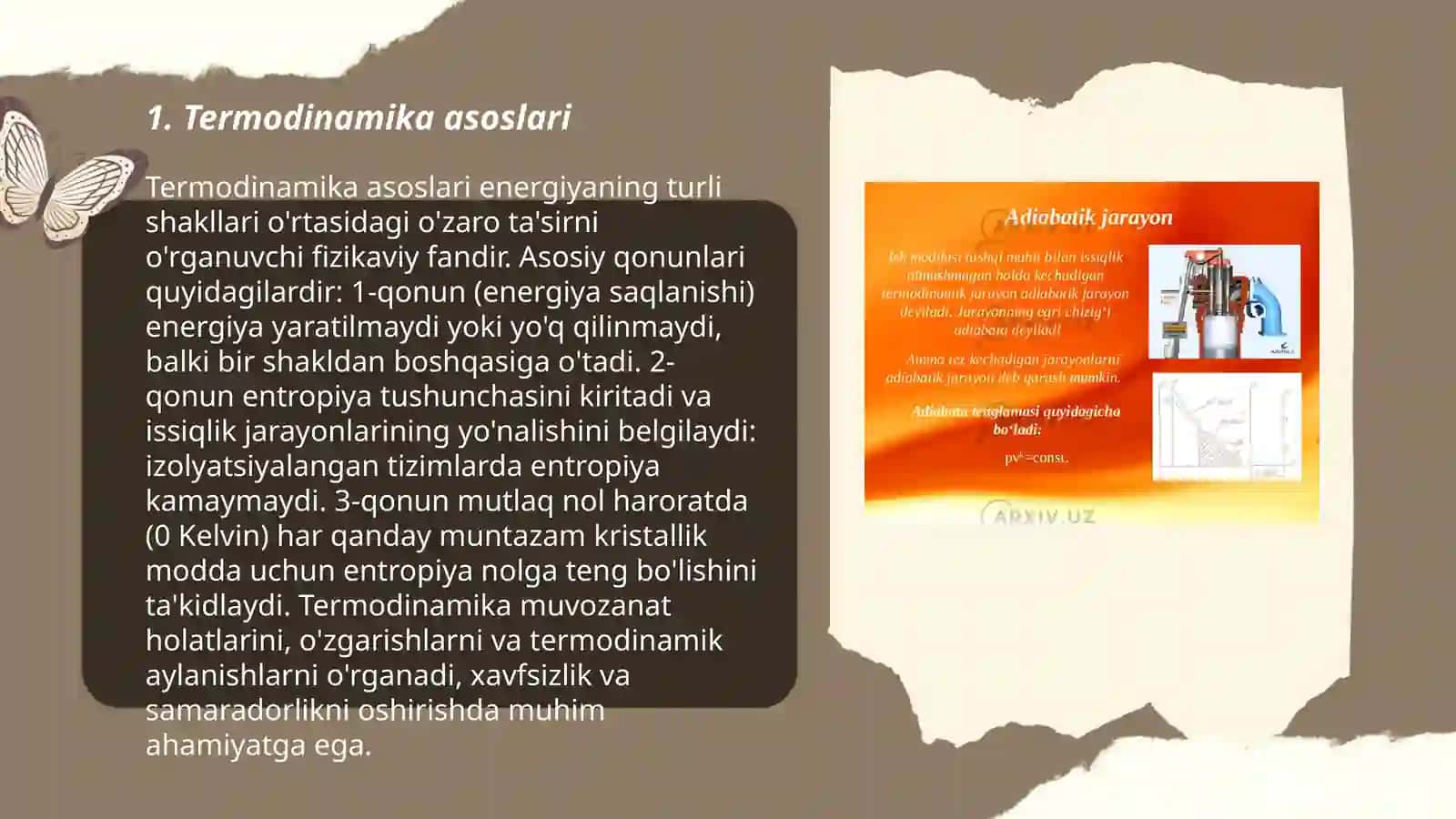 Termodinamika qonunlari 3