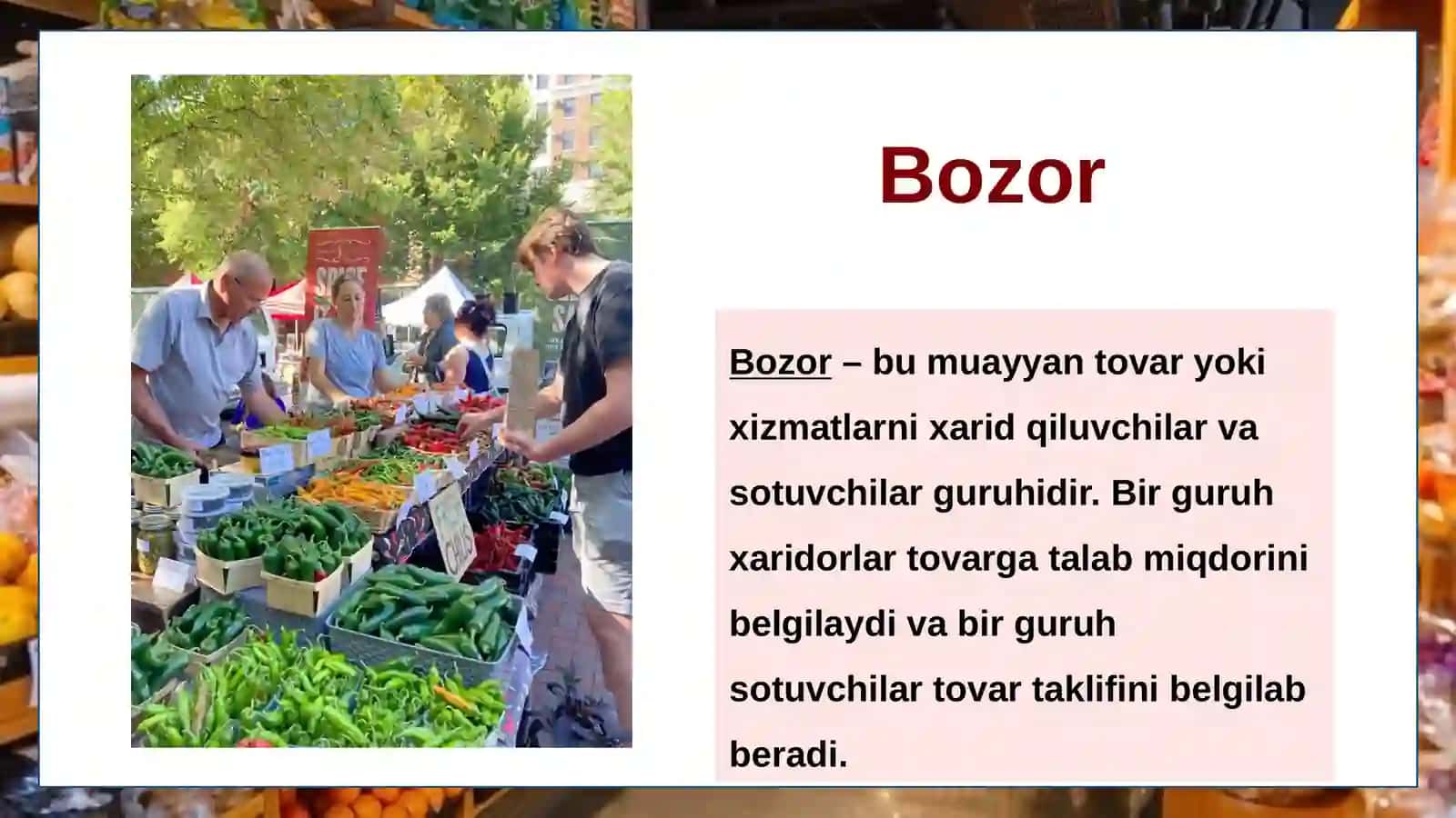 Mikroiqtisodiyotda Bozorlar va raqobat 3