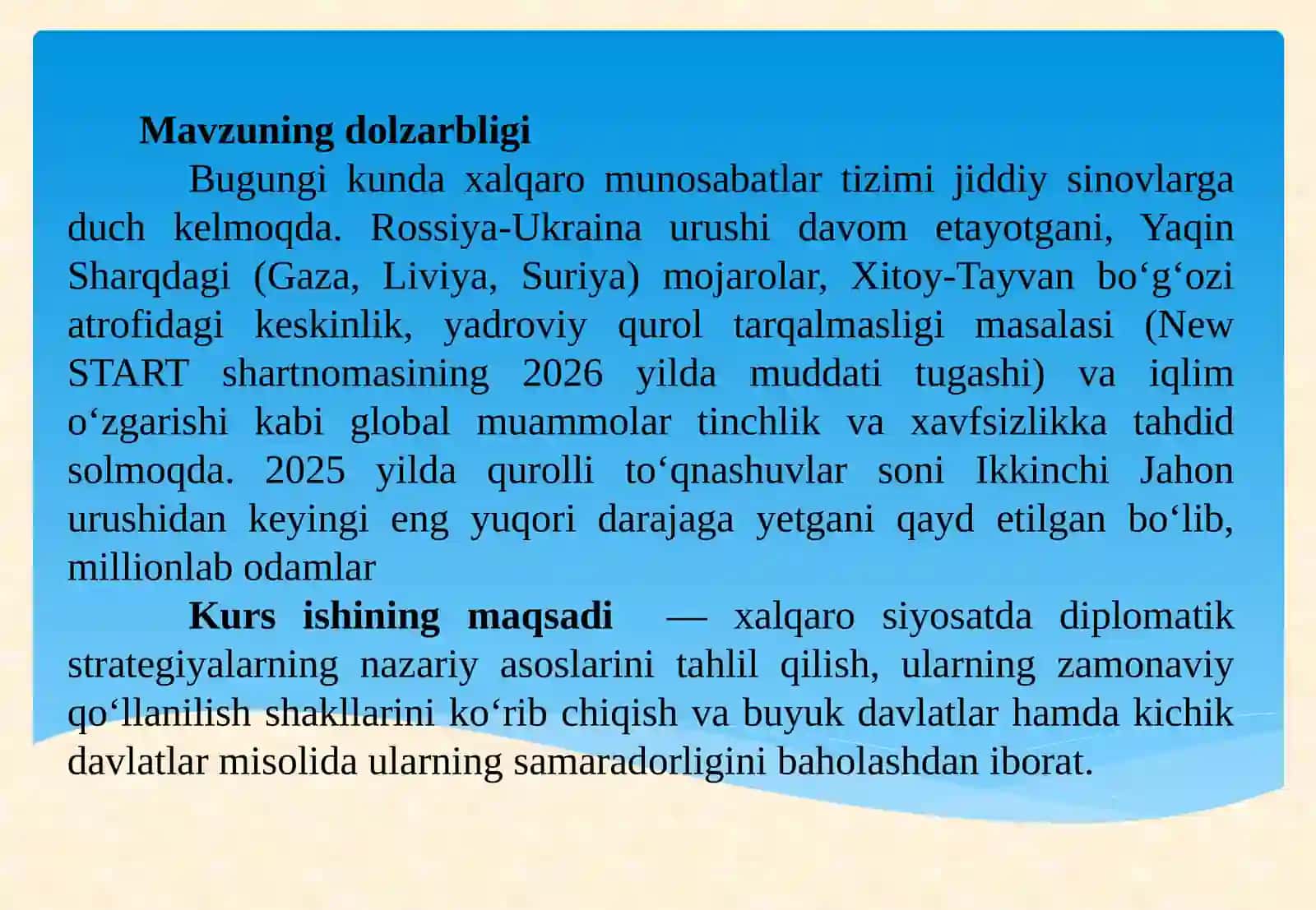 Xalqaro siyosatda diplomatik strategiyalar 3