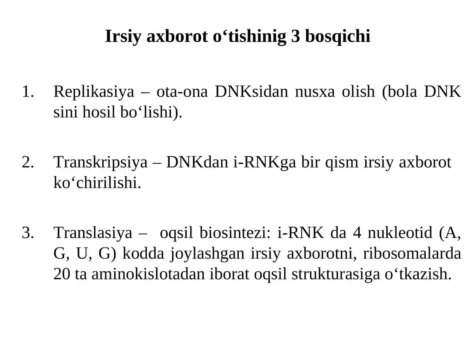 Replikasiyaning molekulyar asoslari 3