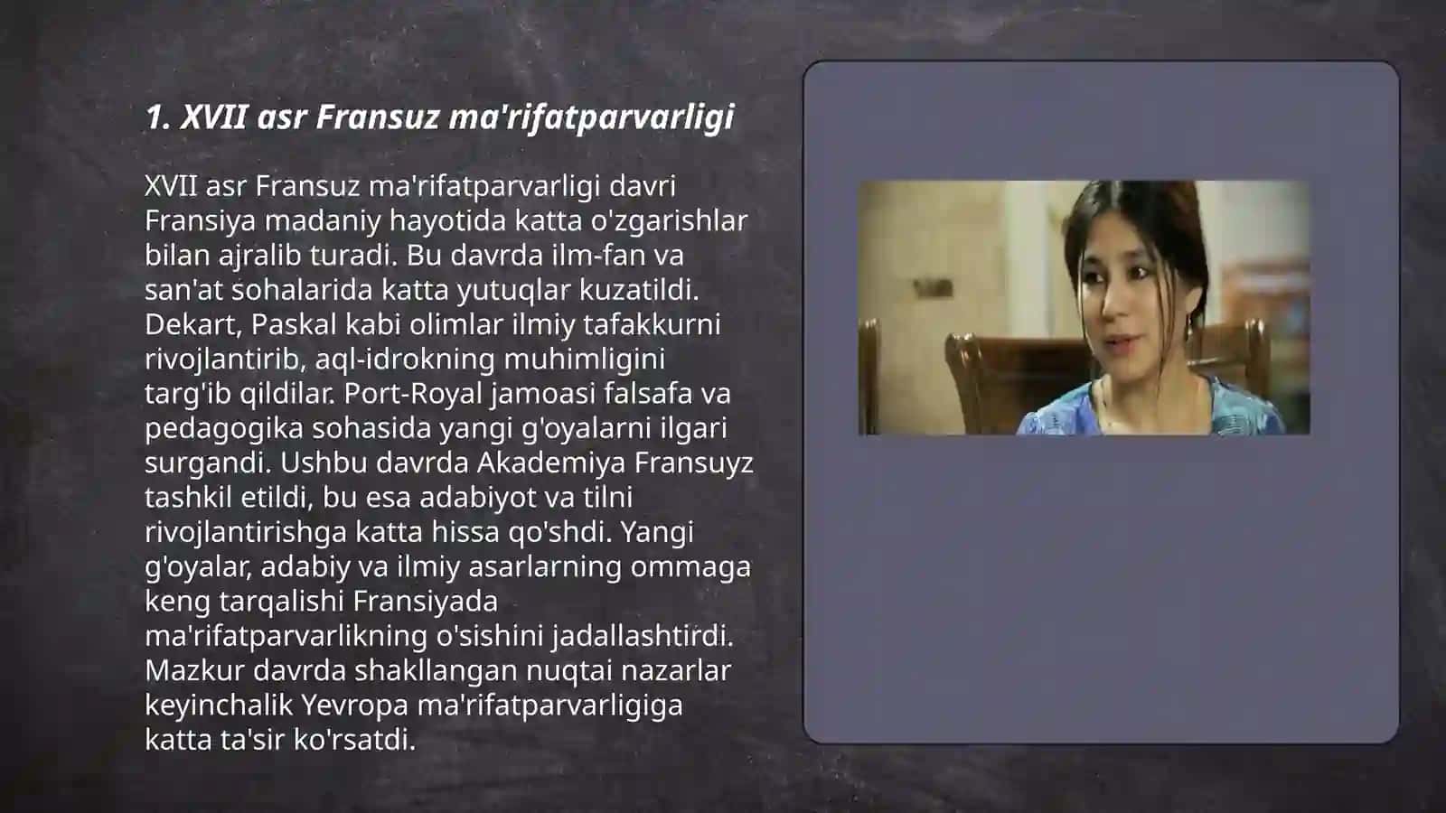 XVIII asr fransuz falsafasi va maʼrifatchiligi 3