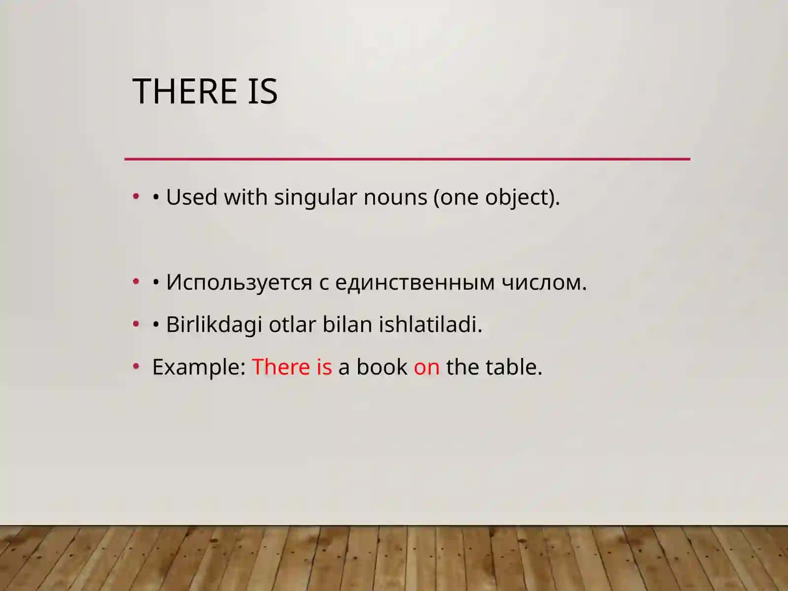 There is / There are 3