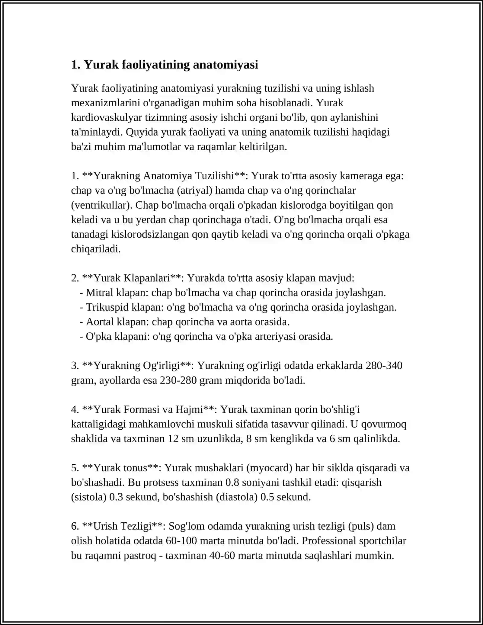 YURAK FAOLIYATI BOSHQARILISHINING ÓZIGA XOSLIGI 3