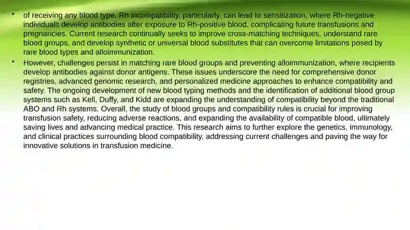 Explore blood groups and compatibility rules 3