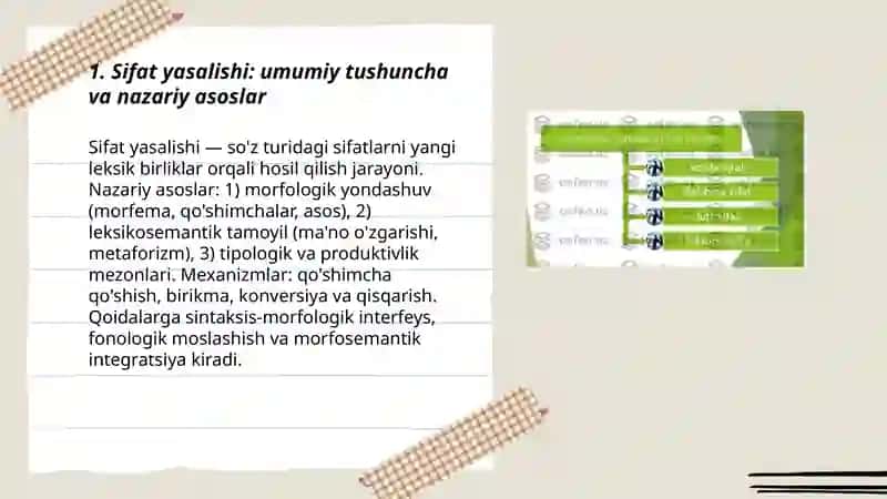 Sifat yasalishi 3