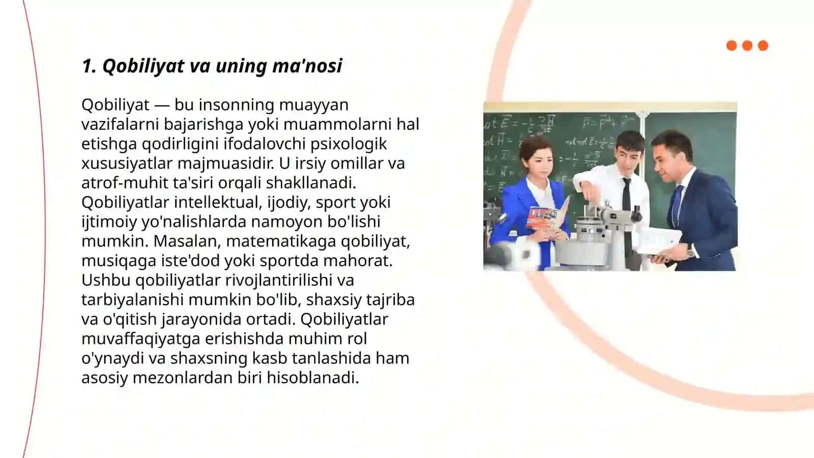 Qobiliyat va uning rivojlanishi 3