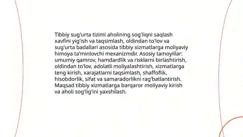 Tibbiy sug‘urta tizimi va uning afzalliklari 3