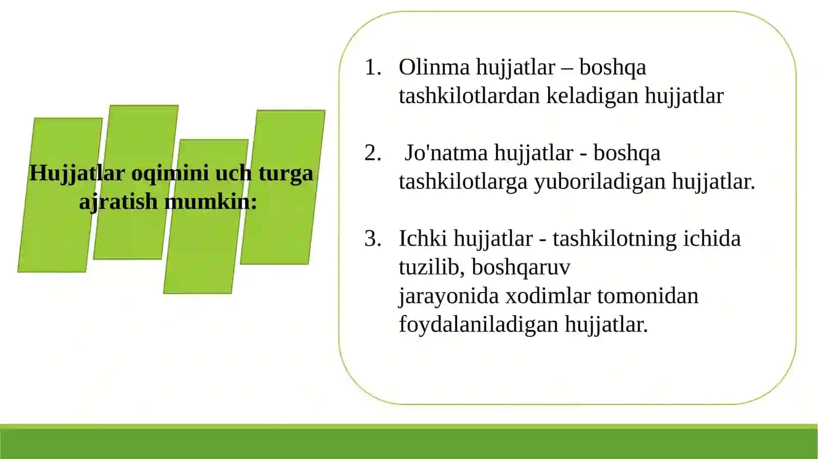 HUJJATLAR USTIDA ISHLASHTARTIBOTI 3