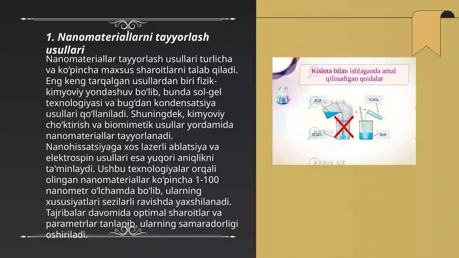 Nanomateriallar olish va ularning xossalari 3