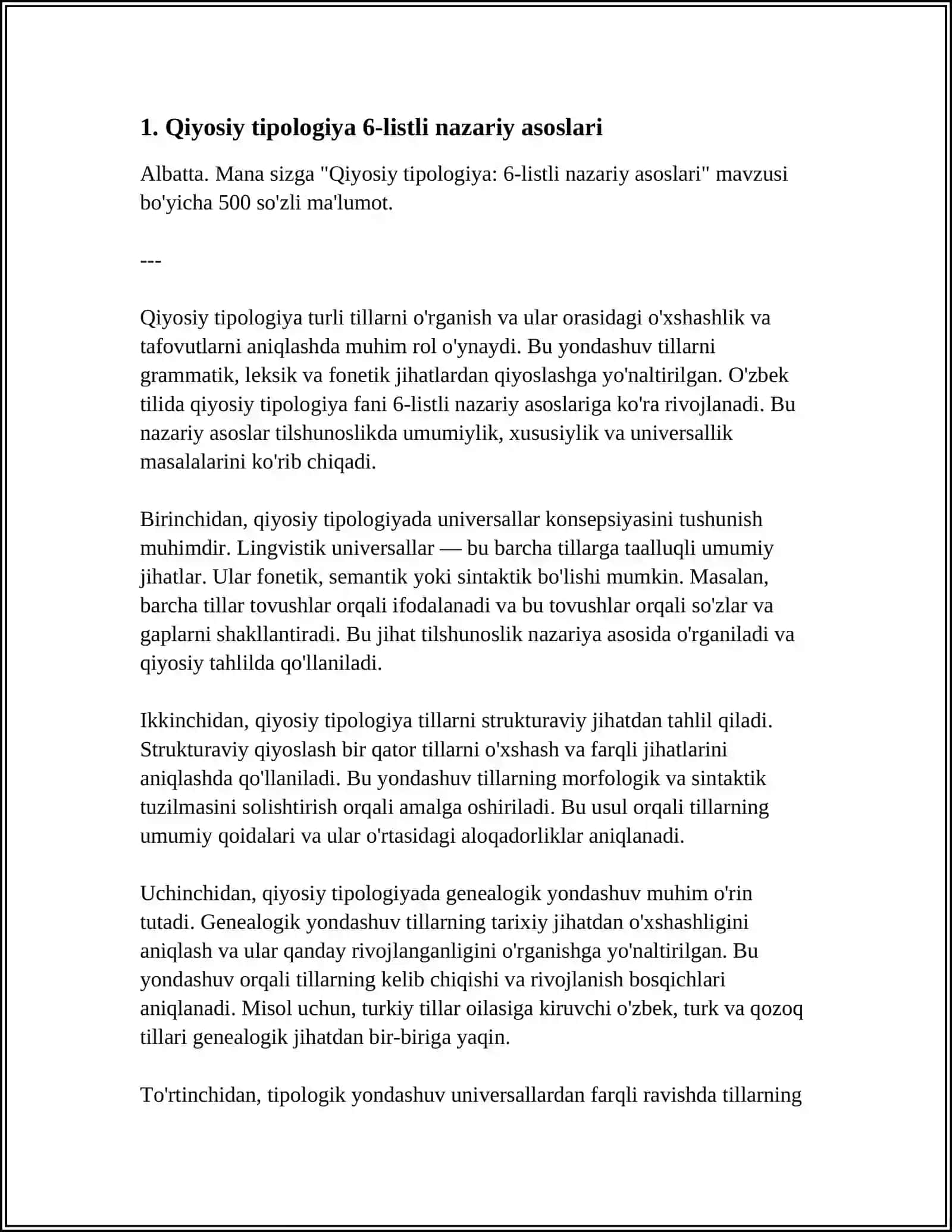 QIYOSIY TIPOLOGIYA 6 LISTLI 3