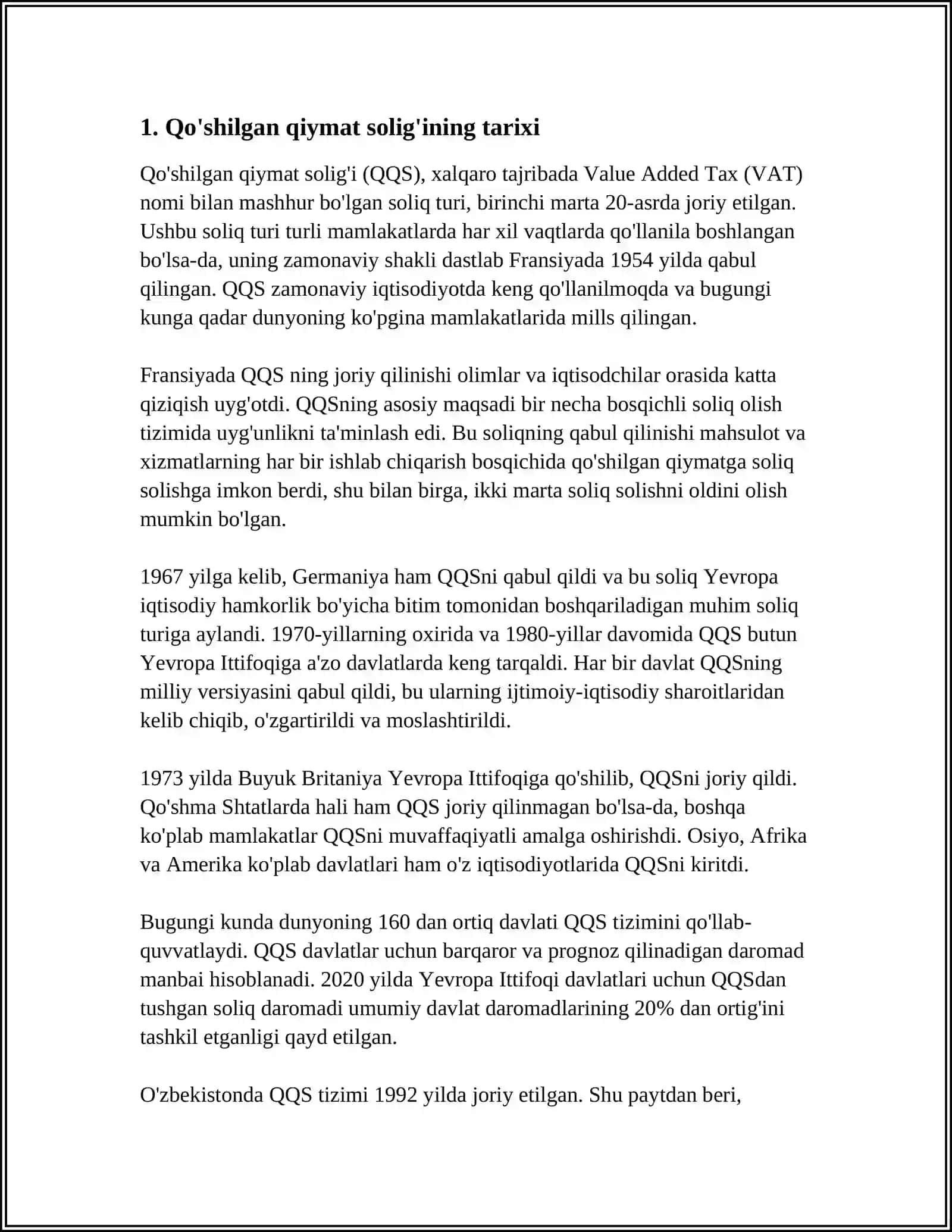 Qo'shilgan Qiymat Solig'i 3