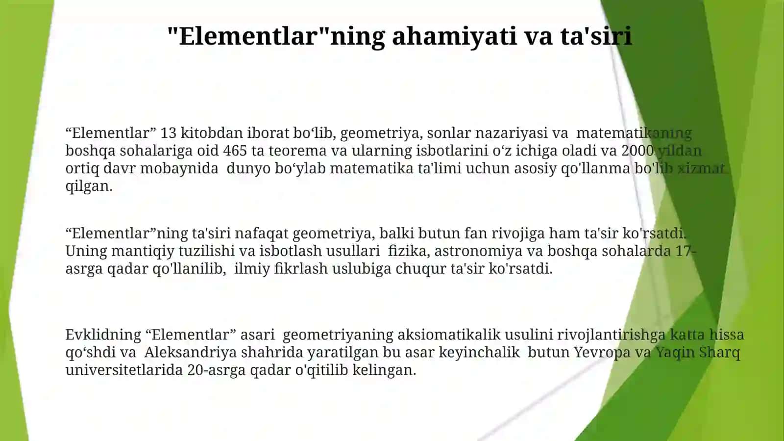 Elementlar 3