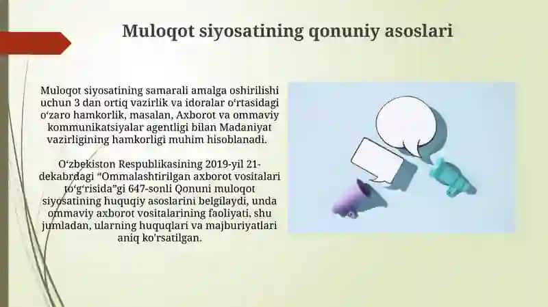 Muloqot siyosati 3