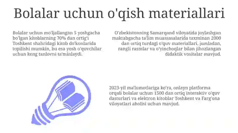O'qish materiallari turlari 3