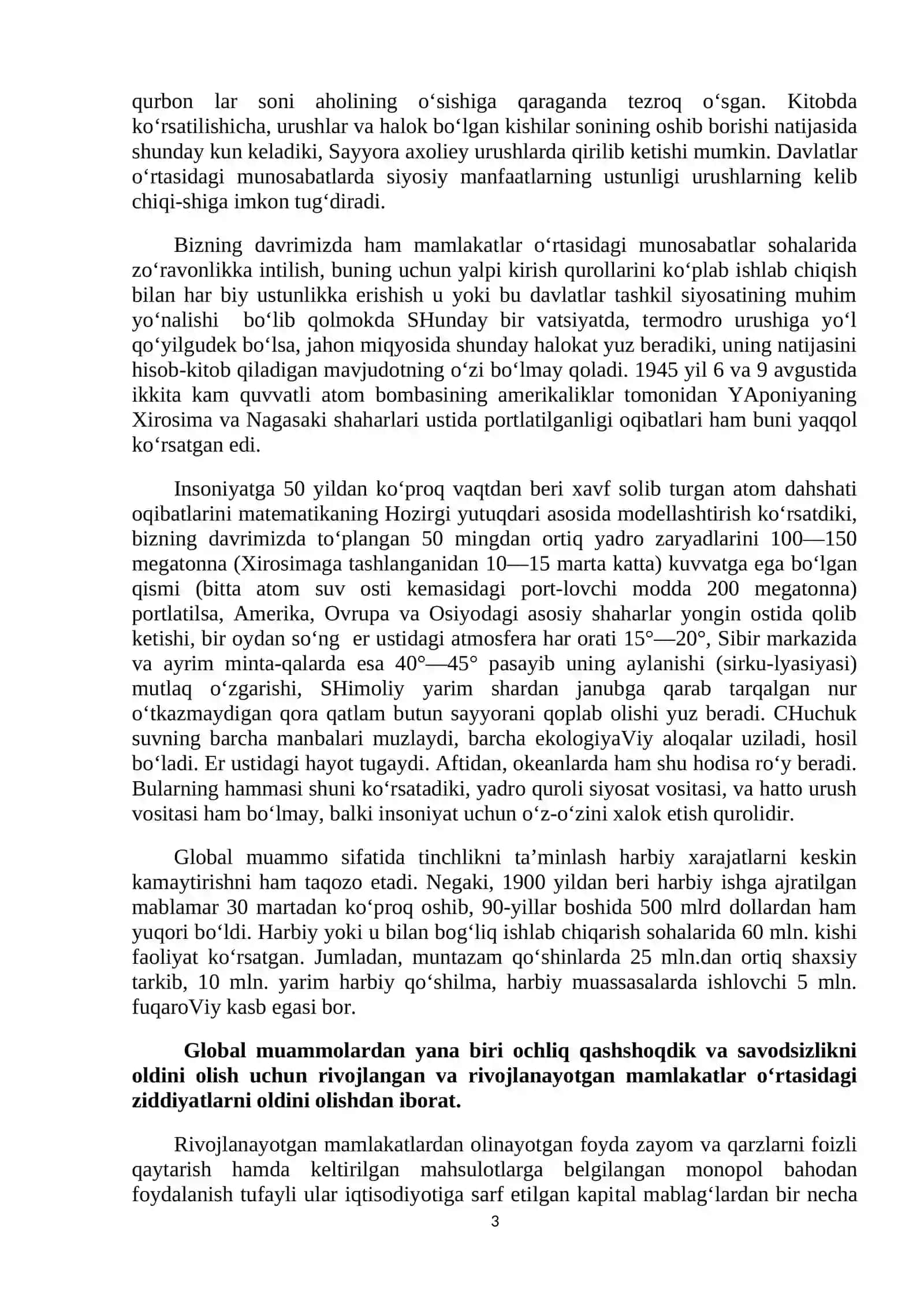 GLOBAL JARAYONLAR VA BARQAROR TARAQQIYOT 3