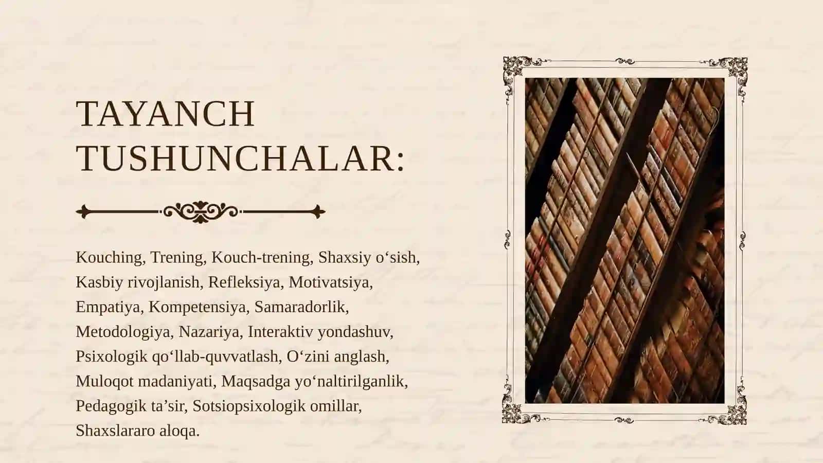 Kouch-treningning nazariy-
metodologik asoslari. 3