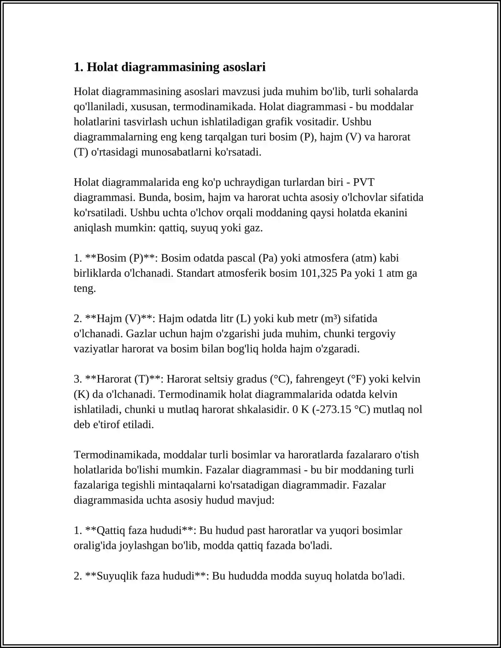 HOLAT DIOGRAMMASI 3