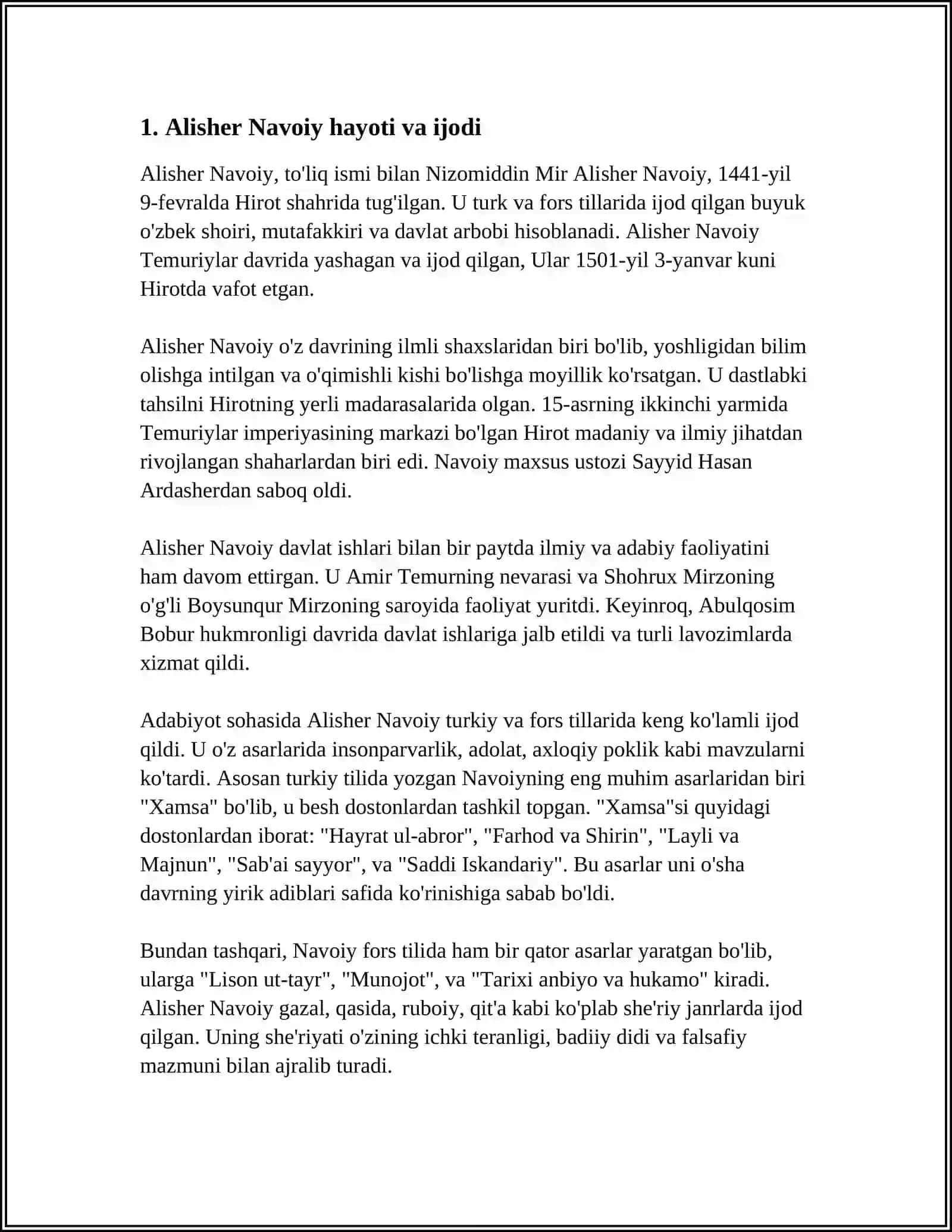 ALISHER NAVOIY GAZALLARI 3