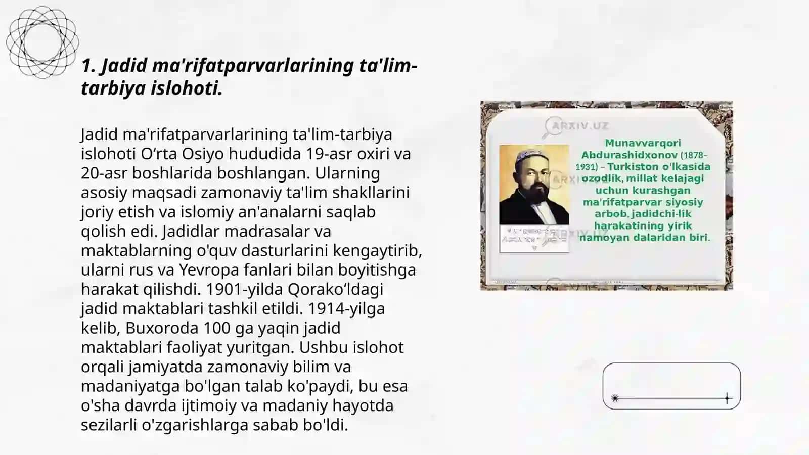 Jadid ma'rifatparvarlarining ta'lim-tarbiya islohoti 3