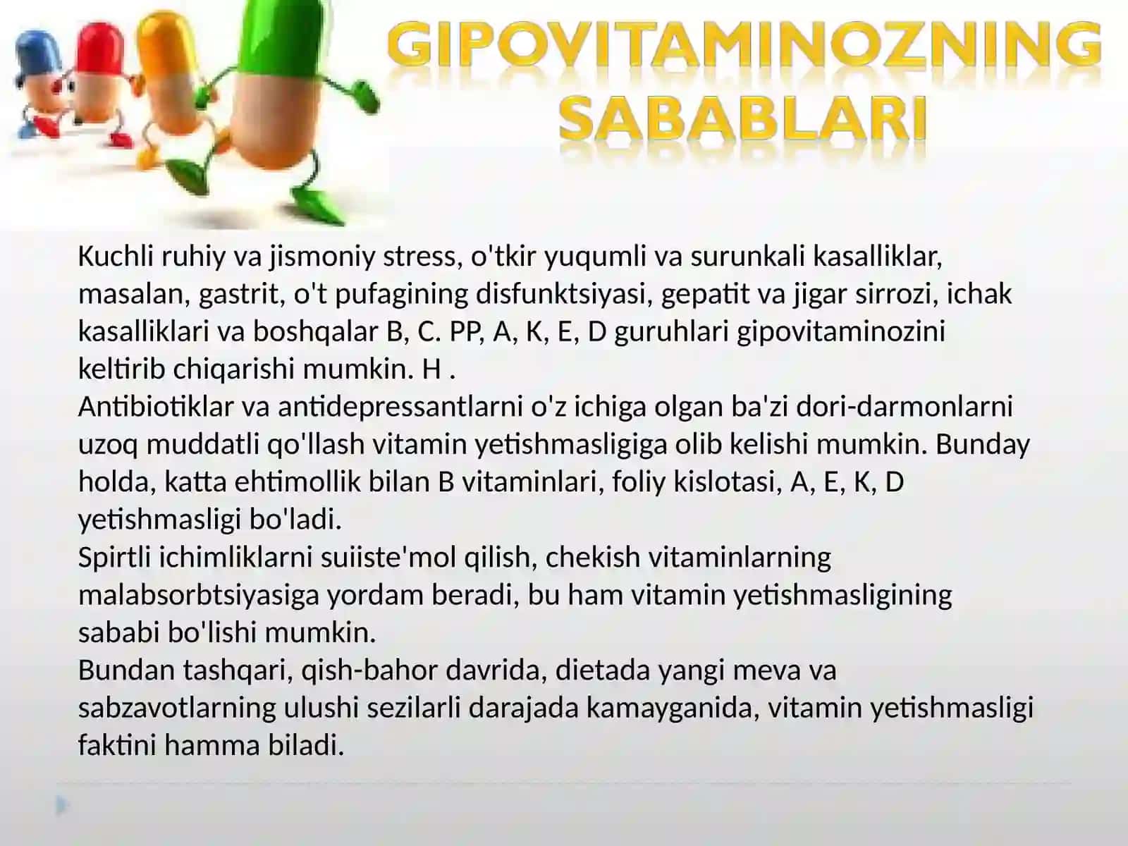 Gipovitaminoz 3