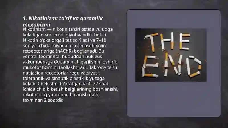 Nikotinizm va uning asoratlari 3