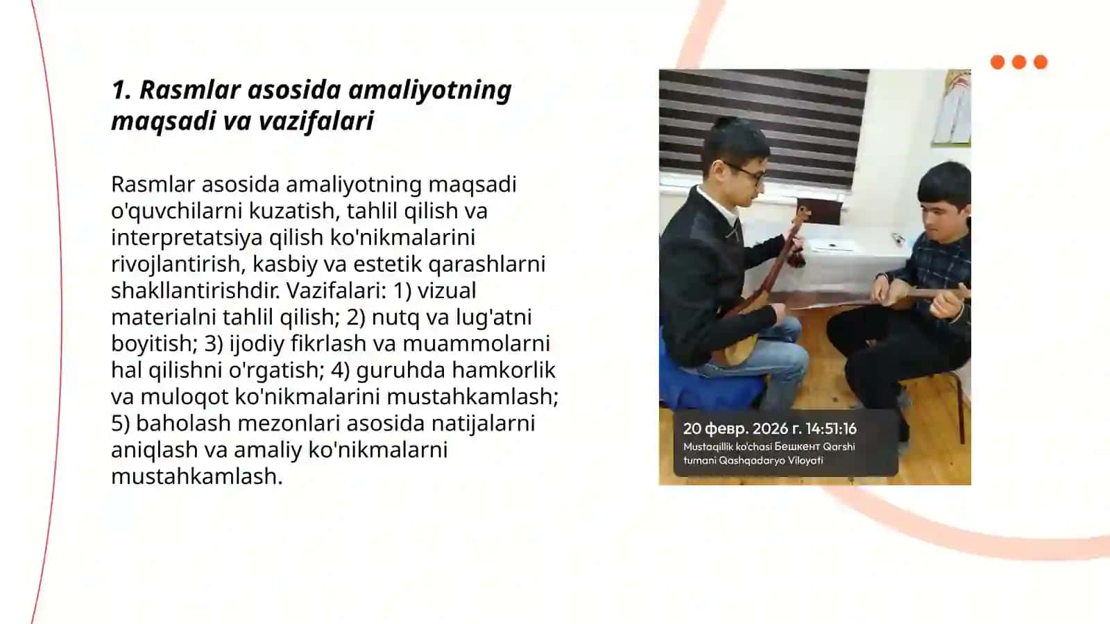 Rasmlar asosida amaliyot o'tadim 3