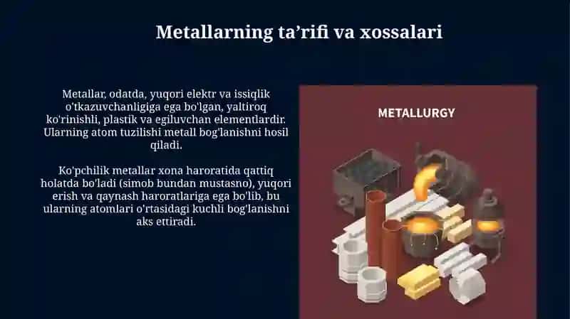 Metallar va ularning sinflanishi 3