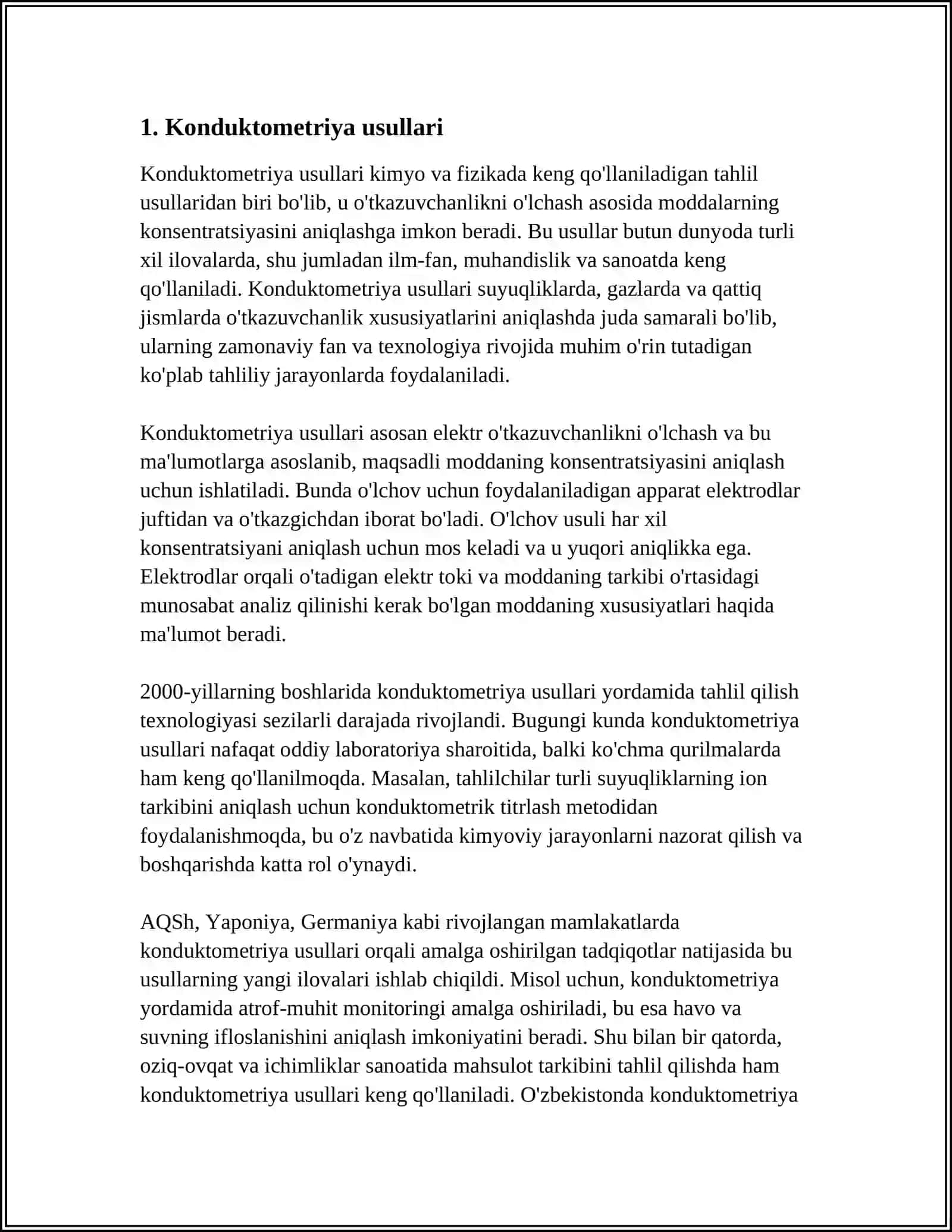 KONDUKTOMETRIYA, POTENSIOMETRIYA 3