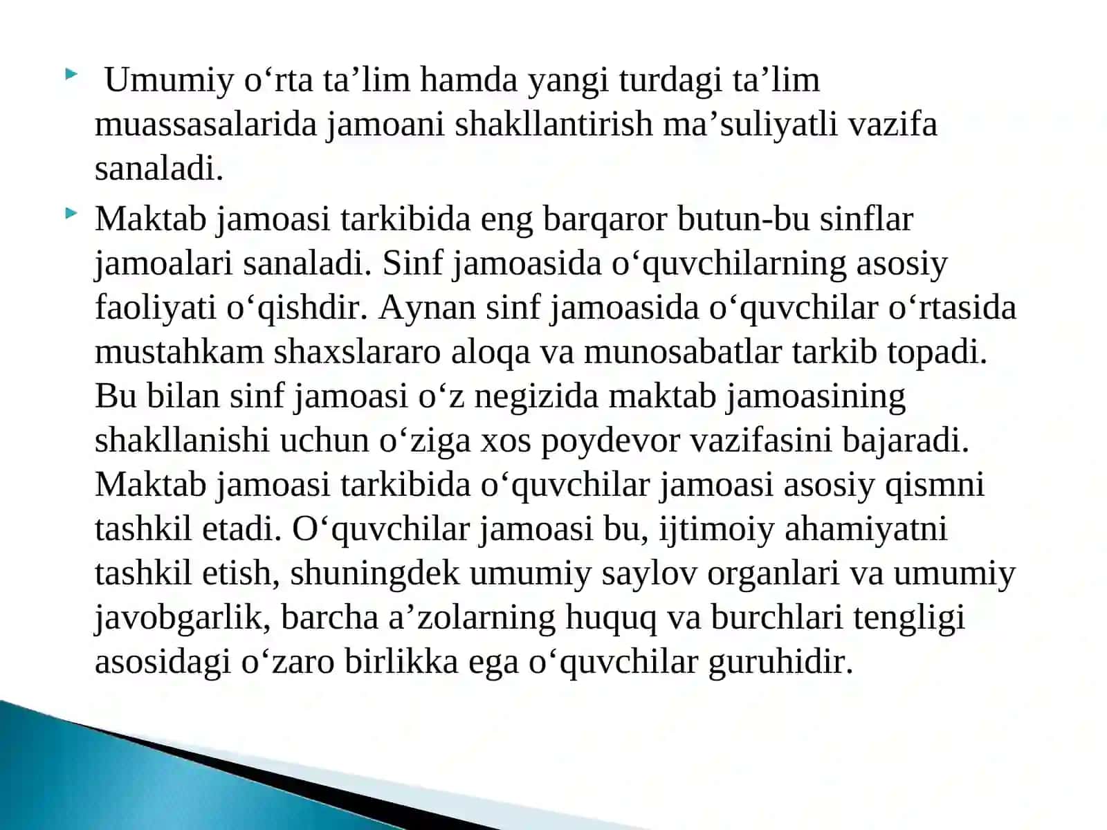 Jamoada shaxsni tarbiyalash 3