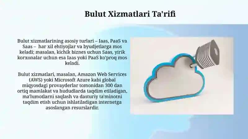 Bulut Xizmatlari (Cloud Services) 3